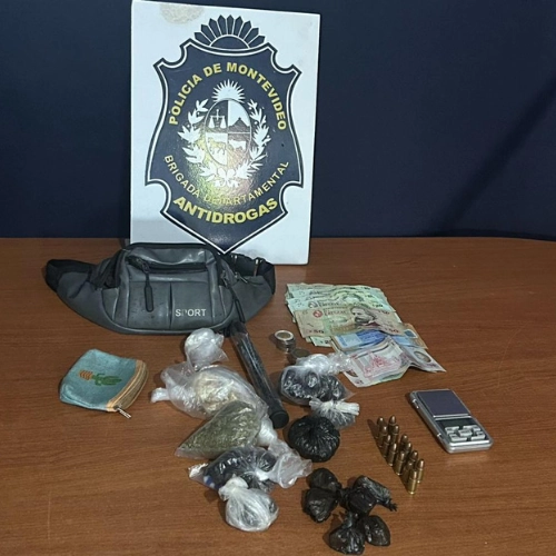 Operativo en Montevideo desarticula esquema de narcotráfico tras rapiña.