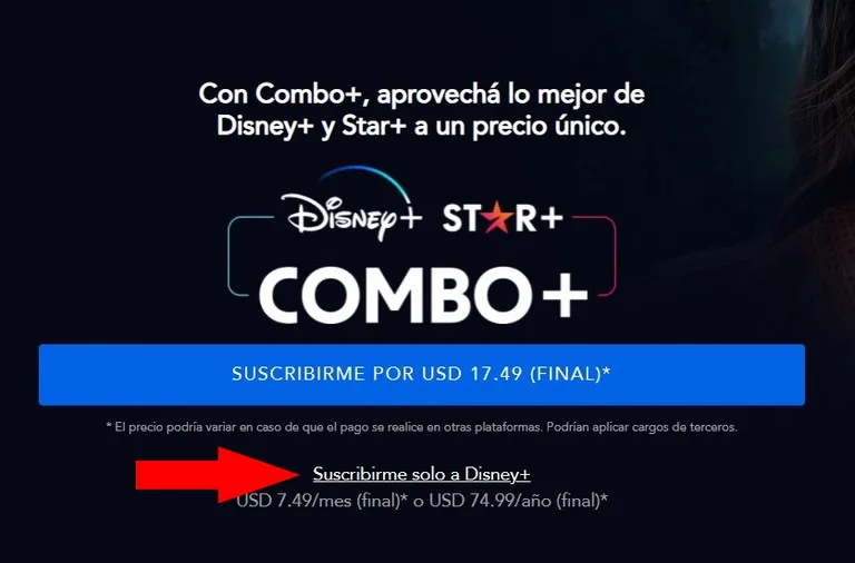 Suscripción a Disney Plus desde Uruguay
