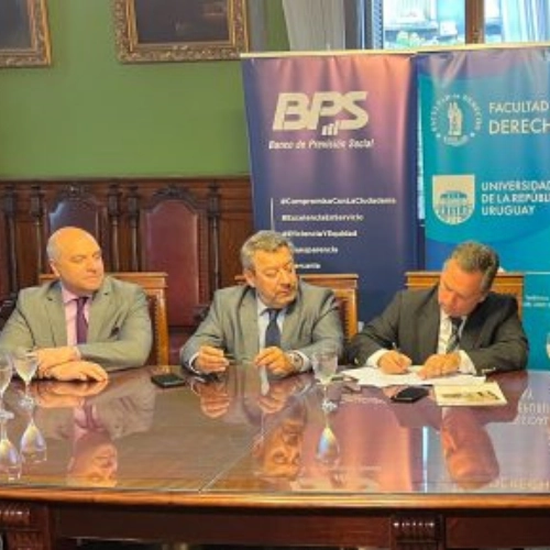 Alianza entre la Facultad de Derecho y BPS para dar impulso a la formación práctica.
