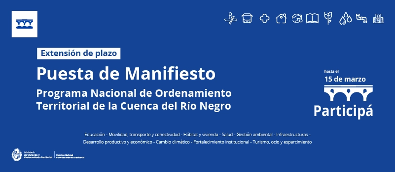 Programa Nacional de Ordenamiento Territorial y Desarrollo Sostenible de la Cuenca del Río Negro.