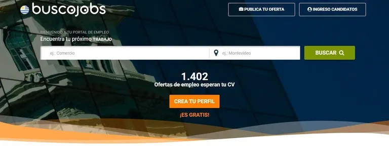Portal Buscojobs en Uruguay