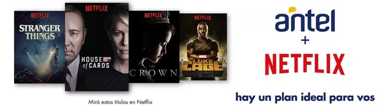 Antel y Netflix promoción en Uruguay