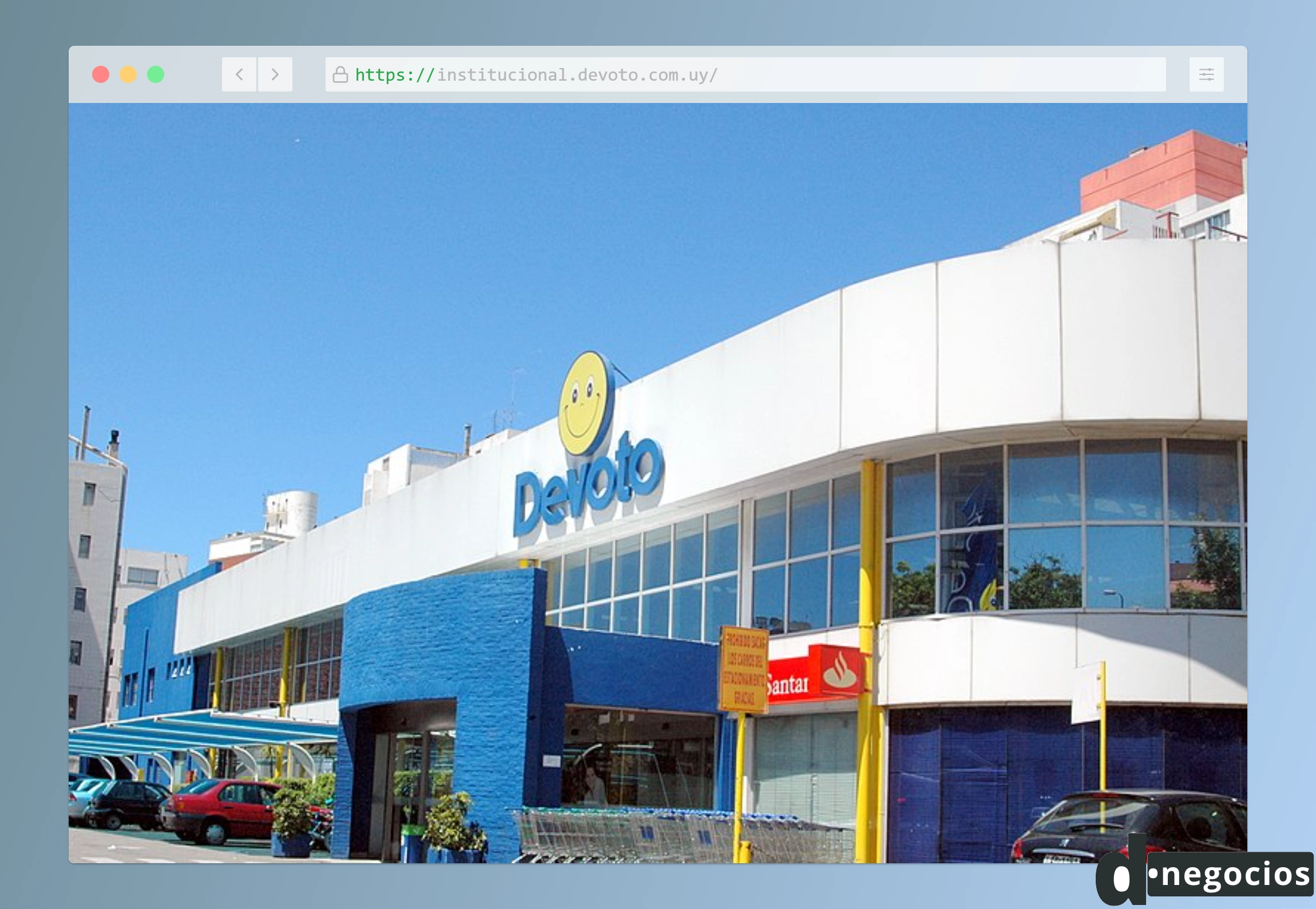 Fotografía de un supermercado Devoto en Uruguay.