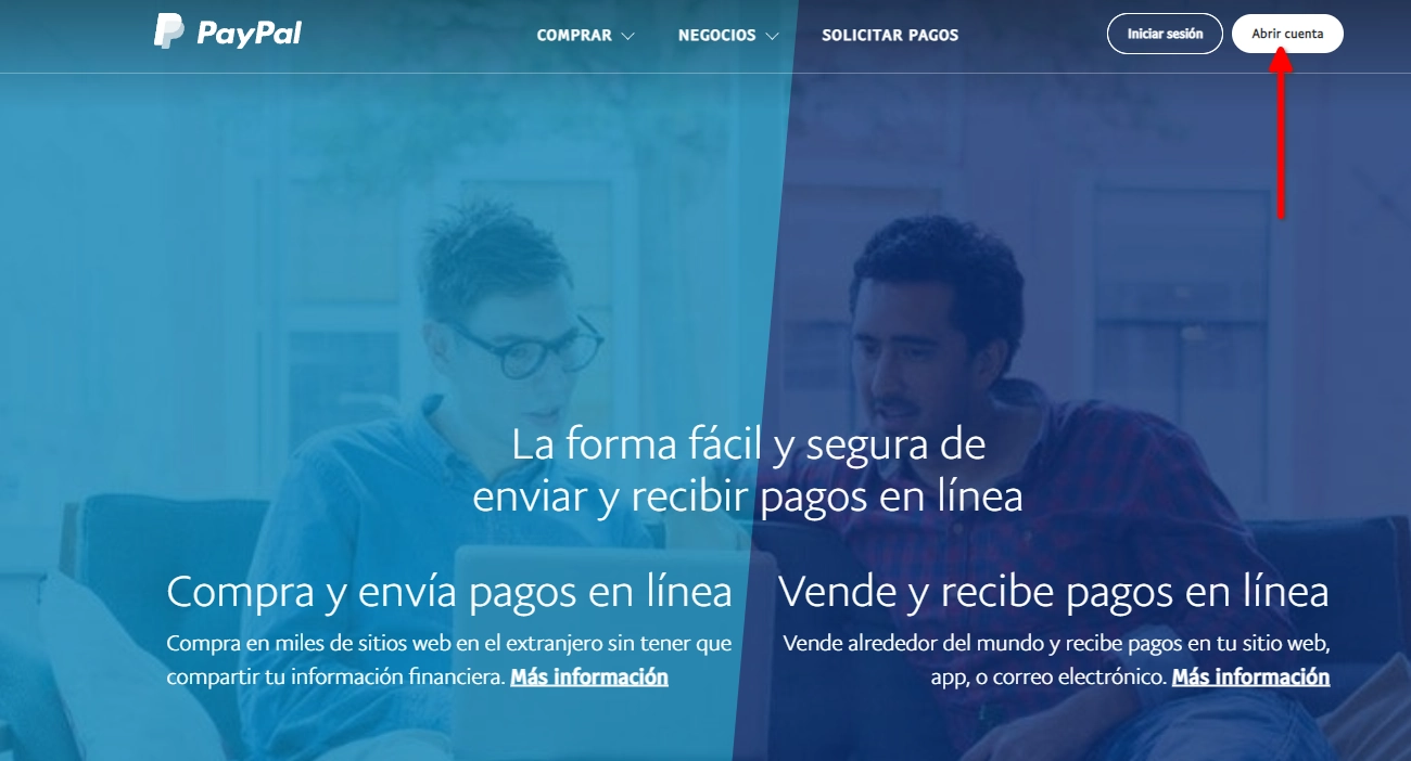 Abrir una cuenta en PayPal estando en Uruguay.