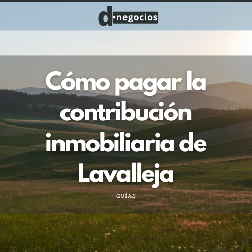 Cómo pagar la contribución inmobiliaria de Lavalleja.