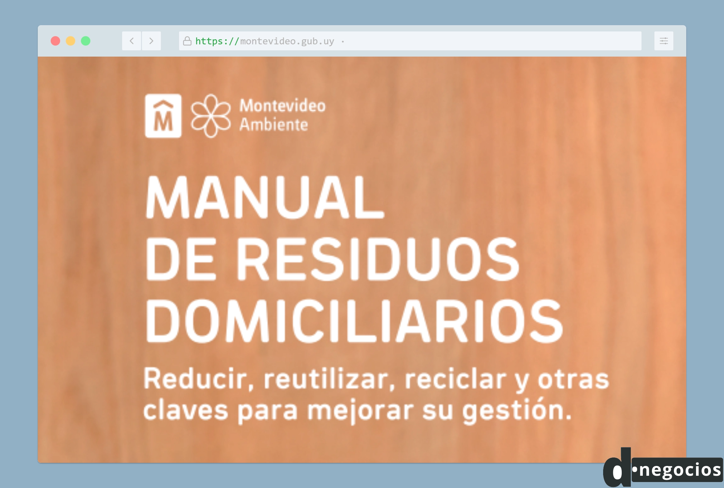 Manual de Residuos Domiciliarios de la Intendencia de Montevideo.