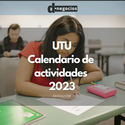  UTU todos los cursos y el calendario de actividades 2023.