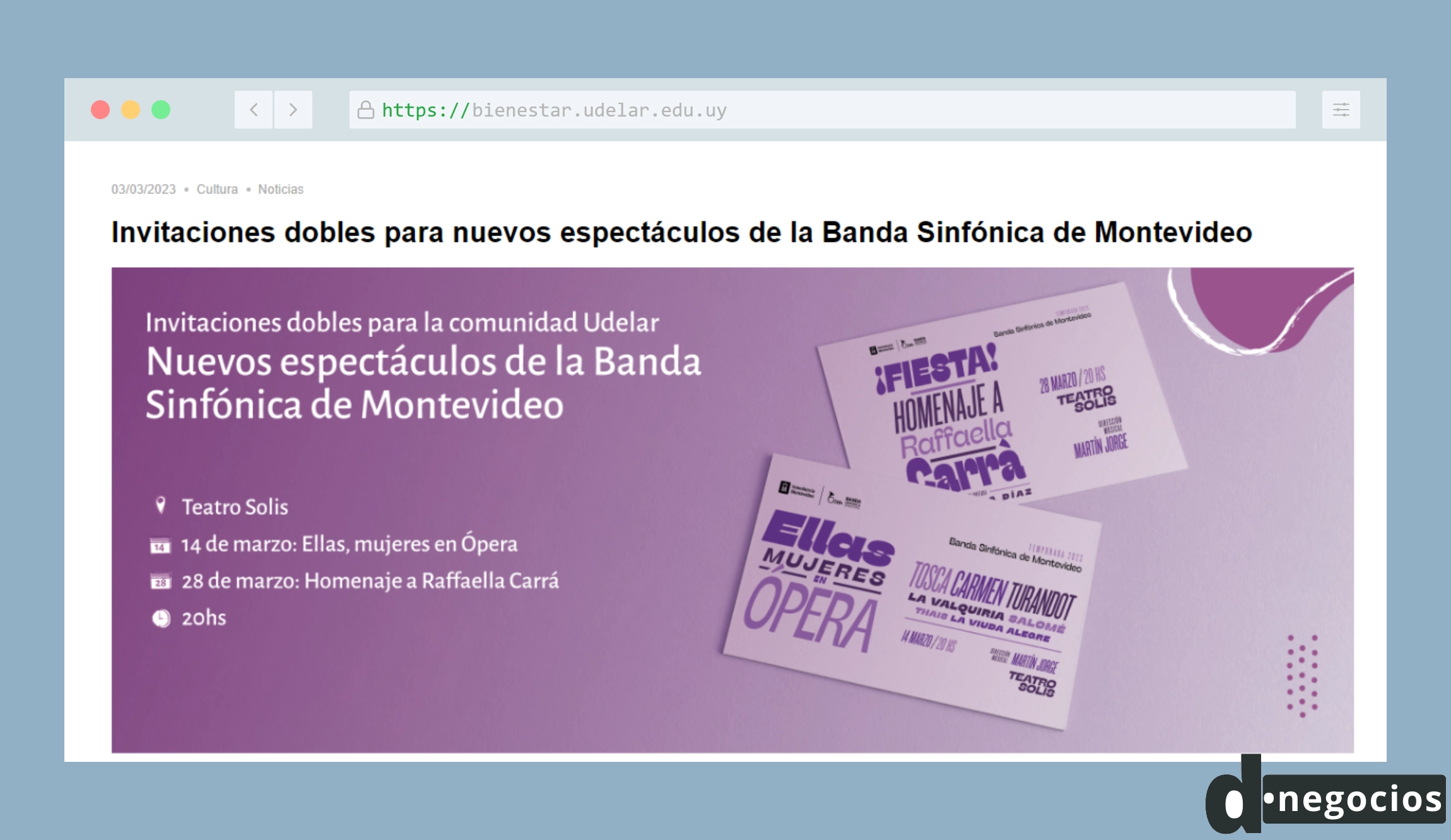 UDELAR y el SCIBU te invita al concierto de la Banda Sinfónica de Montevideo.