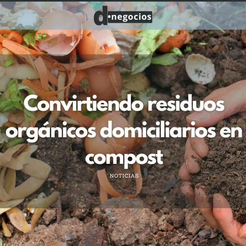 Convirtiendo residuos orgánicos domiciliarios en compost.