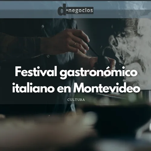 Festival gastronómico italiano en Montevideo.