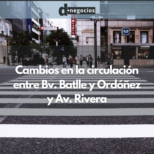 Cambios en la circulación entre Bv. Batlle y Ordóñez y Av. Rivera.