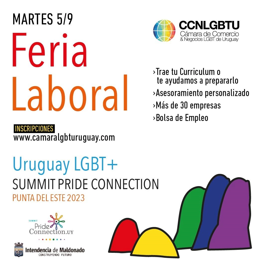 Feria laboral en Uruguay LGBT+ Summit Pride Connection 2023.