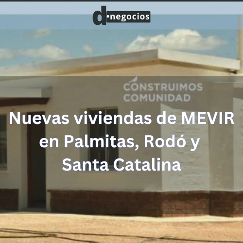 Nuevas viviendas de MEVIR en Palmitas, Rodó y Santa Catalina.