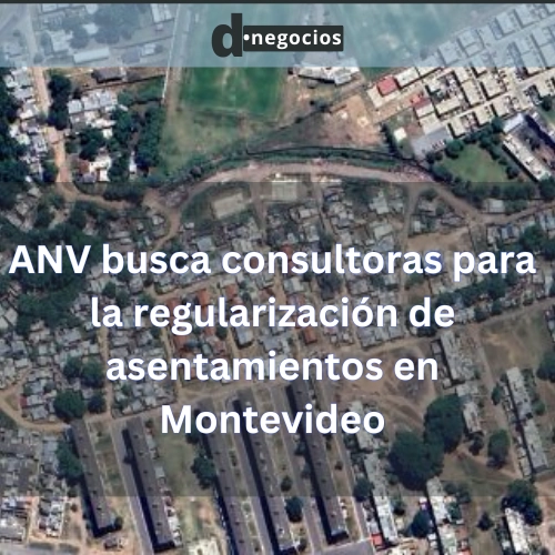 ANV busca consultoras para la regularización de asentamientos en Montevideo.