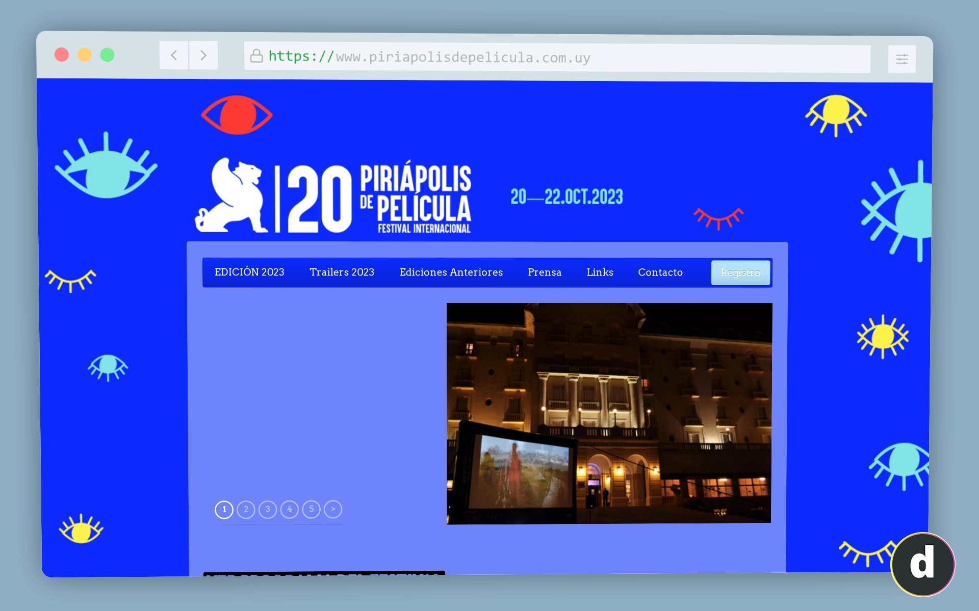 Sitio web «Piriápolis de Película».