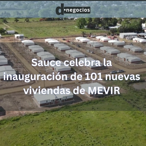 Sauce celebra la inauguración de 101 nuevas viviendas de MEVIR.