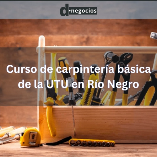 Curso de carpintería básica de la UTU en Río Negro.