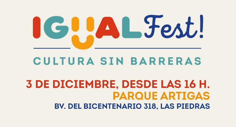 Afiche oficial del Festival IGUALFEST en Canelones.
