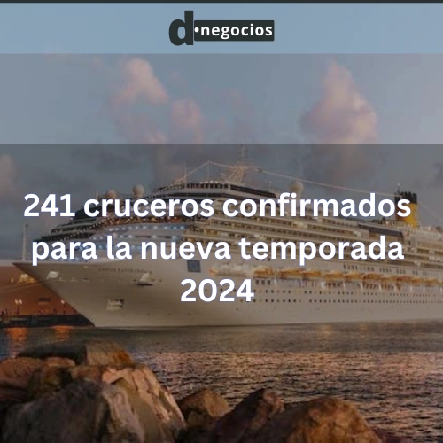 241 cruceros confirmados para la nueva temporada 2024.