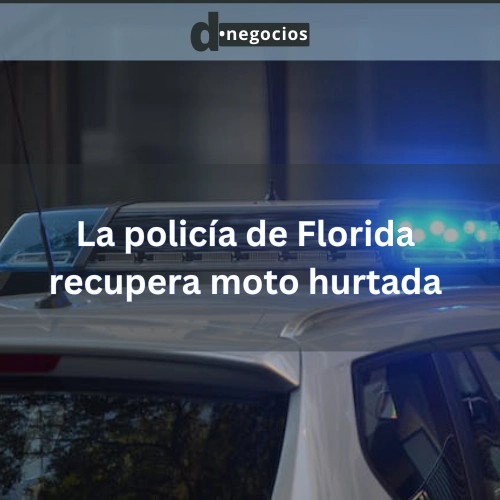 La policía de Florida recupera moto hurtada.