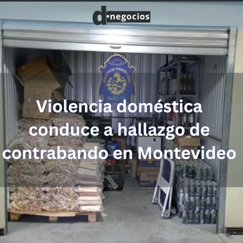 Violencia doméstica conduce a hallazgo de contrabando en Montevideo.