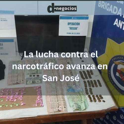 La lucha contra el narcotráfico avanza en San José: cierre de otra boca de drogas.