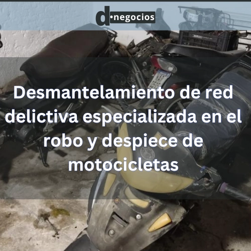 Desmantelamiento de red delictiva especializada en el robo y despiece de motocicletas.