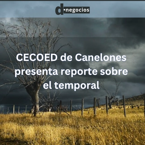CECOED de Canelones presenta reporte sobre el temporal.
