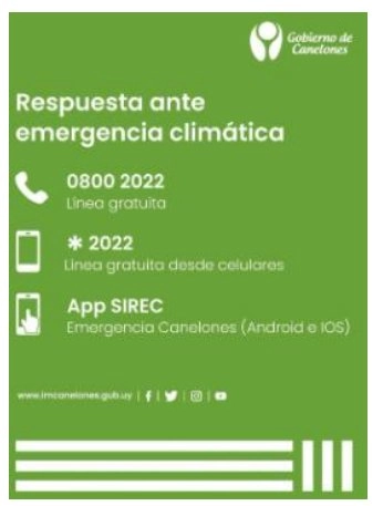 Respuestas ante emergencias climáticas en Canelones.