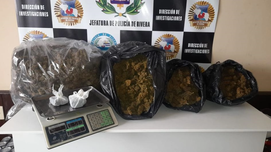 Se decomisaron 8.310 kg de marihuana en el departamento de Rivera.